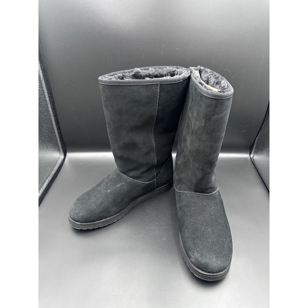 Universal Thread Womens Sarah Suede Shearling Winter Boots 91467407 Black 9M